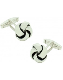 Gemelos para camisa nudo de plata 925