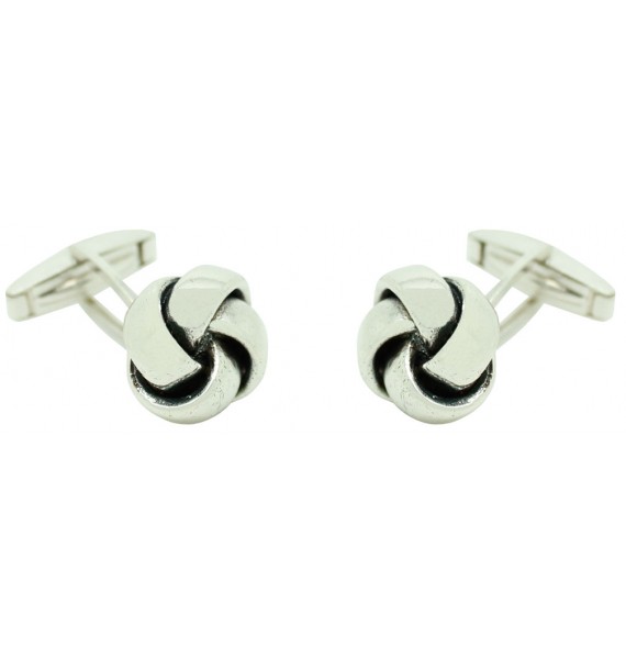 Sterling Silver Knot Cufflinks
