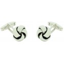 Sterling Silver Knot Cufflinks