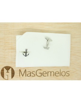 gemelos personalizados ancla de velero