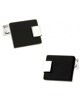Black and Silver IX Cufflinks