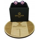 Purple and Pink Bomber V.2 Skultuna Cufflinks