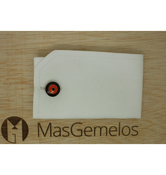 Brown and Orange Bomber V.2 Skultuna Cufflinks