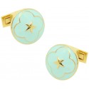 Gemelos para camisa Serie Oficial de la Boda - Azul Claro