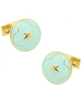 Gemelos para camisa Serie Oficial de la Boda - Azul Claro