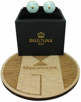 Gemelos para camisa Serie Oficial de la Boda - Azul Claro