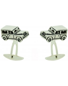Gemelos para camisa Land Rover Defender Plata 925 2