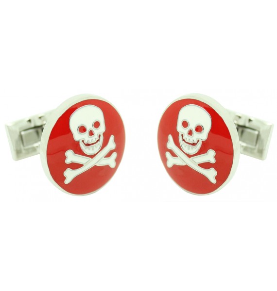 Red Skull and Bones Skultuna Cufflinks