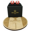 Gemelos para camisa Skultuna Calavera Rojo
