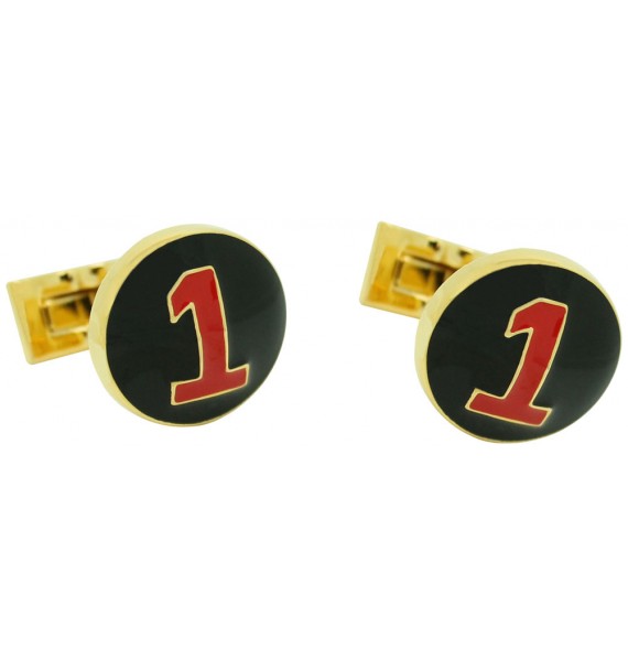 Golden Racer Skultuna Cufflinks - Black 