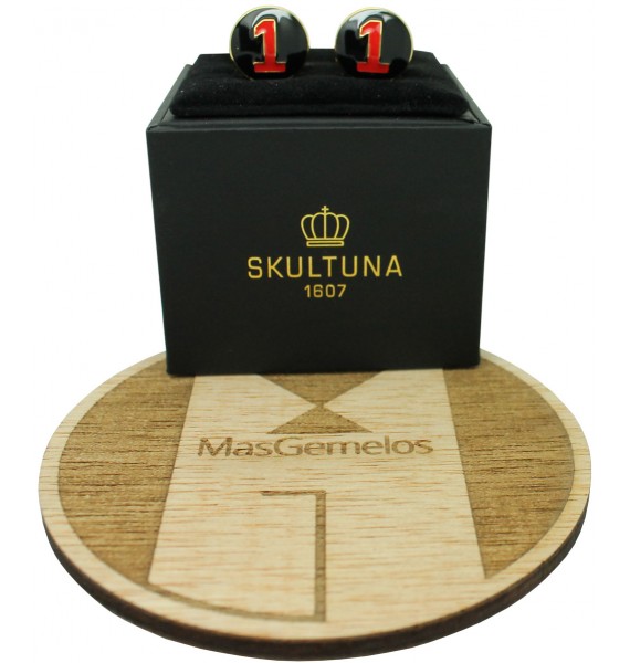 Golden Racer Skultuna Cufflinks - Black 