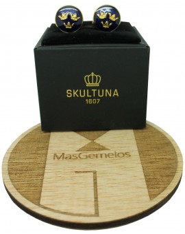 Golden Three Crowns Skultuna Cufflinks