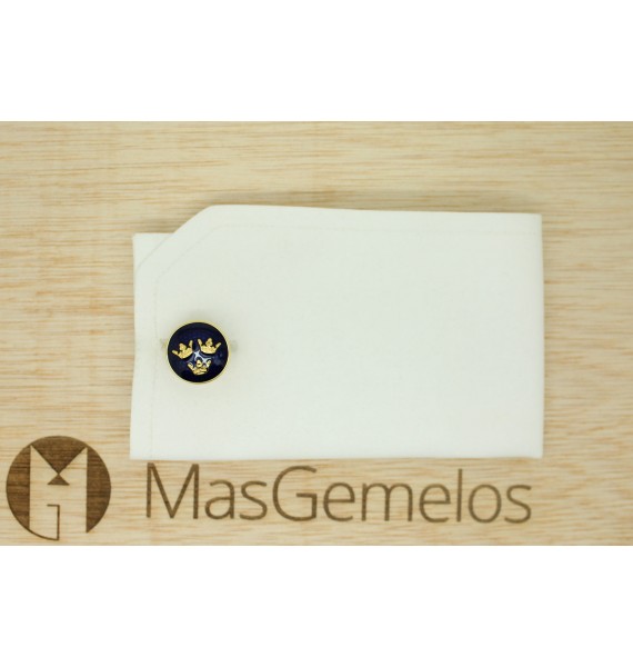Golden Three Crowns Skultuna Cufflinks