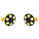 Golden Balls Skultuna Cufflinks - Black