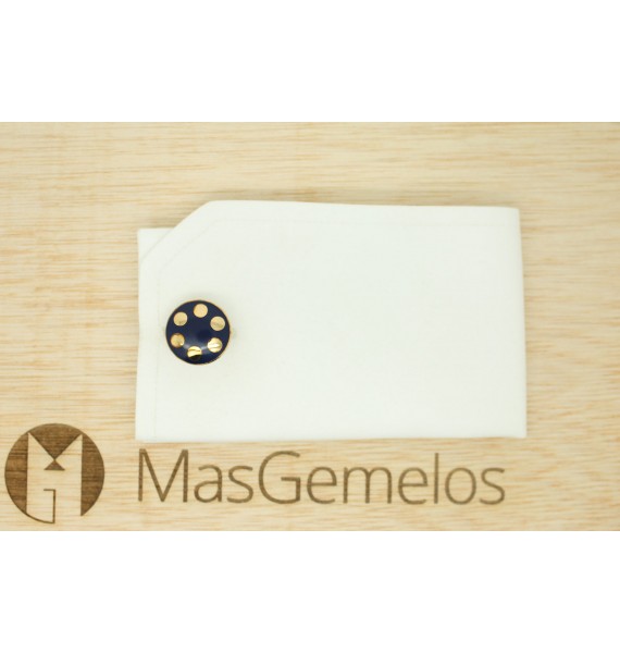 regalar gemelos camisa skultuna para boda azul marino de balas