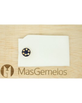 Golden Balls Skultuna Cufflinks - Blue