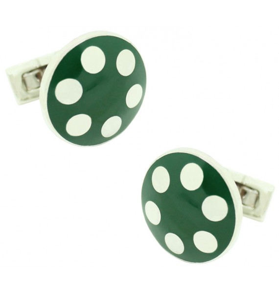 Gemelos para camisa Skultuna balas pistola Platedo - Verde