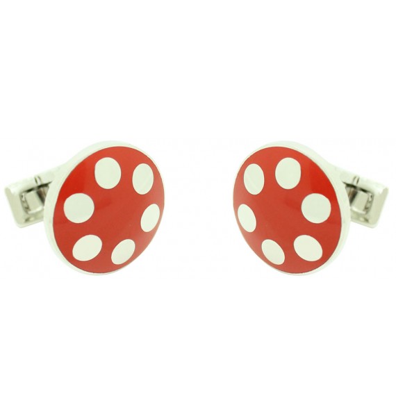 Silver Balls Skultuna Cufflinks - Green