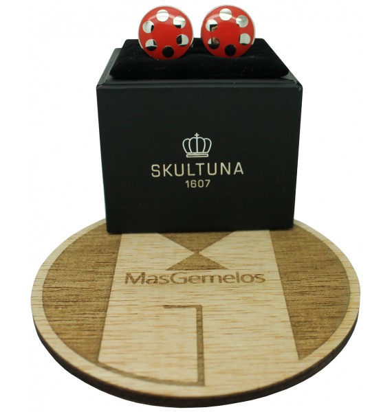 gemelos personalizados para boda de balas pistola color rojo