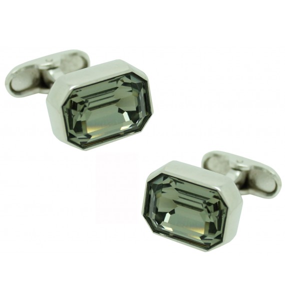 Grey Swarovski Cufflinks 