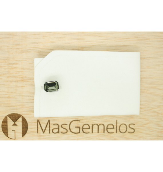 gemelos para boda swarovski cristal gris para camisa