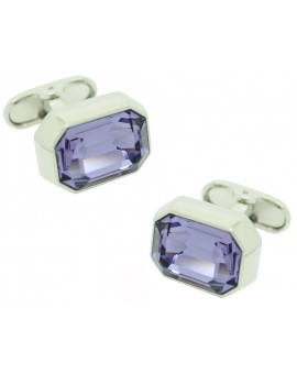 Gemelos para camisa Swarovski Morado