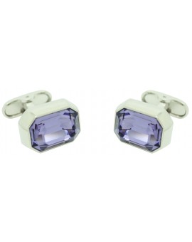 Gemelos para camisa Swarovski Morado  2