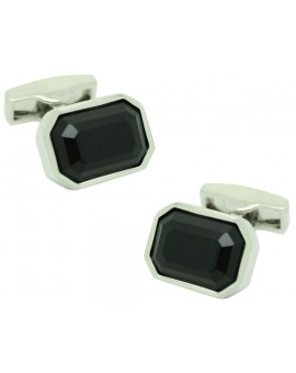 Gemelos para camisa Swarovski Negro