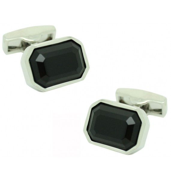 Black Swarovski Cufflinks 