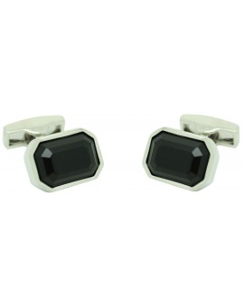 Black Swarovski Cufflinks  2
