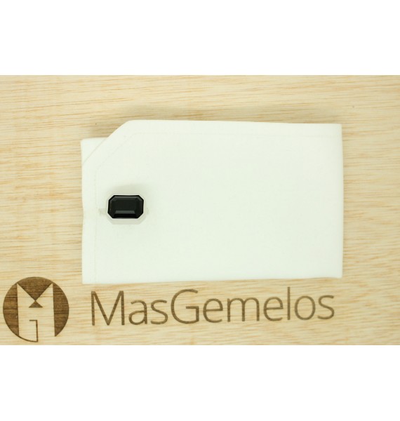 gemelos  Swarovski Negro para camisas