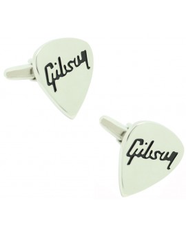 Novelty Gibson Guitar Pick Cufflinks 