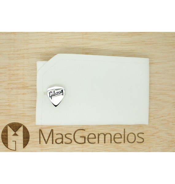 Novelty Gibson Guitar Pick Cufflinks 