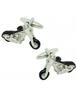 Gemelos para camisa Moto Harley Chopper 3D