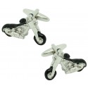 Gemelos para camisa Moto Harley Chopper 3D