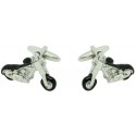 3D Harley Chopper Motorcycle Cufflinks 