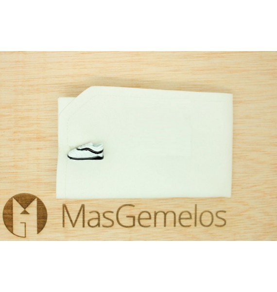 Gemelos Bota de futbol para camisa en color