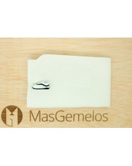 Gemelos Bota de futbol para camisa en color