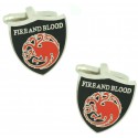 Game of Thrones Targaryen Symbol Cufflinks 