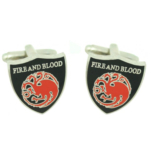 Boutons de manchette Game of Thrones Maison Targaryen