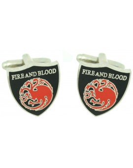 Gemelos para camisa Juego de Tronos Casa Targaryen
