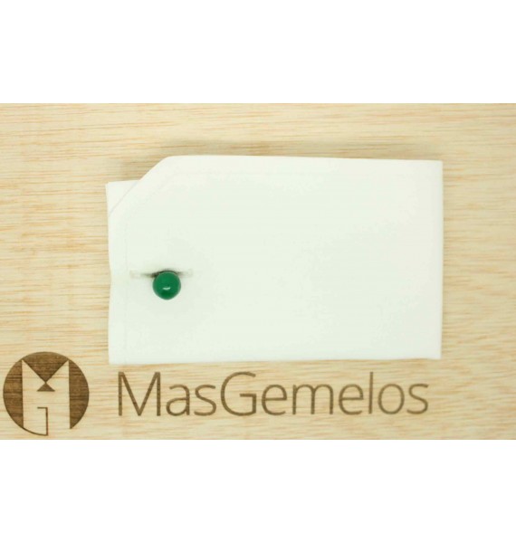 Green Enamel Ball Cufflinks 