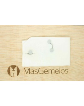 Gemelos de camisa Bola plateado 2