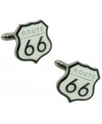 Route 66 Sign Cufflinks 