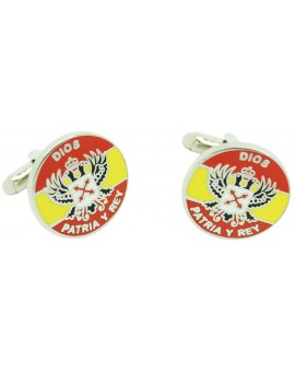 Carlist Spain Flag Cufflinks 2