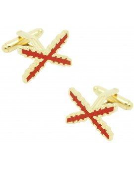 Cross of Burgundy Cufflinks 