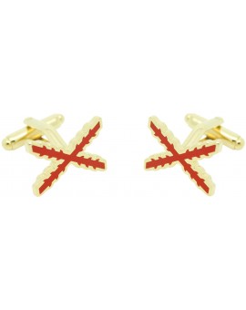 Cross of Burgundy Cufflinks  2