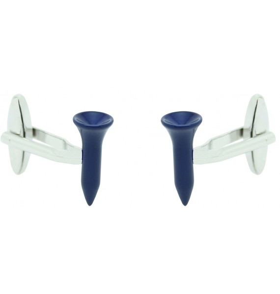 Blue Golf Tee Cufflinks 