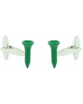 Green Golf Tee Cufflinks  2