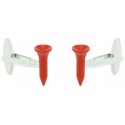 gemelos personalizados golf tee rojo